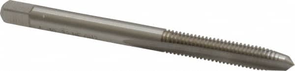 Cleveland - #10-32 UNF 3B 2 Flute Bright Finish High Speed Steel Straight Flute Standard Hand Tap - Plug, Right Hand Thread, 2-3/8" OAL, 1/2" Thread Length, H2 Limit, Oversize - Exact Tooling