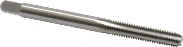 Cleveland - #10-32 UNF 3B 4 Flute Bright Finish High Speed Steel Straight Flute Standard Hand Tap - Bottoming, Right Hand Thread, 2-3/8" OAL, 1/2" Thread Length, H2 Limit, Oversize - Exact Tooling