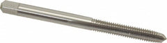 Cleveland - #10-32 UNF 2B 3 Flute Bright Finish High Speed Steel Straight Flute Standard Hand Tap - Plug, Right Hand Thread, 2-3/8" OAL, 1/2" Thread Length, H3 Limit, Oversize - Exact Tooling