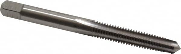 Cleveland - #12-28 UNF 2B/3B 4 Flute Bright Finish High Speed Steel Straight Flute Standard Hand Tap - Taper, Right Hand Thread, 2-3/8" OAL, 1/2" Thread Length, H3 Limit, Oversize - Exact Tooling