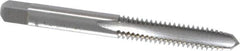 Cleveland - 1/4-20 UNC 3 Flute Bright Finish High Speed Steel Straight Flute Standard Hand Tap - Plug, Right Hand Thread, 63.5mm OAL, 25.4mm Thread Length, H2 Limit, Oversize - Exact Tooling