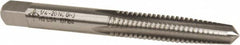 Cleveland - 1/4-20 UNC 3B 4 Flute Bright Finish High Speed Steel Straight Flute Standard Hand Tap - Taper, Right Hand Thread, 63.5mm OAL, 25.4mm Thread Length, H3 Limit, Oversize - Exact Tooling