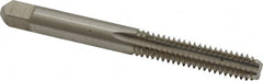 Cleveland - 1/4-20 UNC 3B 4 Flute Bright Finish High Speed Steel Straight Flute Standard Hand Tap - Bottoming, Right Hand Thread, 63.5mm OAL, 25.4mm Thread Length, H3 Limit, Oversize - Exact Tooling
