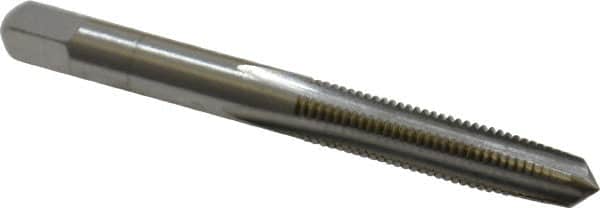 Cleveland - 1/4-28 UNF 3B 4 Flute Bright Finish High Speed Steel Straight Flute Standard Hand Tap - Taper, Right Hand Thread, 63.5mm OAL, 25.4mm Thread Length, H3 Limit, Oversize - Exact Tooling