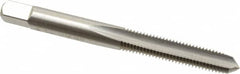 Cleveland - 1/4-28 UNF 3B 3 Flute Bright Finish High Speed Steel Straight Flute Standard Hand Tap - Plug, Right Hand Thread, 63.5mm OAL, 25.4mm Thread Length, H3 Limit, Oversize - Exact Tooling