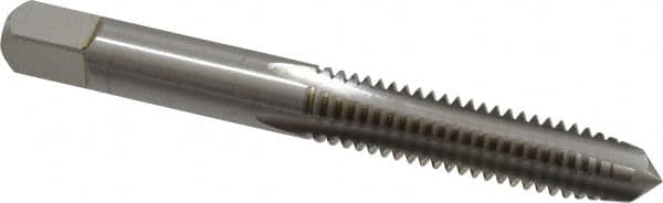 Cleveland - 5/16-18 UNC 4 Flute Bright Finish High Speed Steel Straight Flute Standard Hand Tap - Plug, Right Hand Thread, 2.719" OAL, 0.69" Thread Length, H2 Limit, Oversize - Exact Tooling