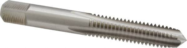 Cleveland - 3/8-16 UNC 3B 4 Flute Bright Finish High Speed Steel Straight Flute Standard Hand Tap - Plug, Right Hand Thread, 2.938" OAL, 31.75mm Thread Length, H3 Limit, Oversize - Exact Tooling