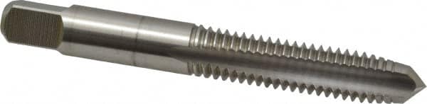 Cleveland - 3/8-16 UNC 3B 3 Flute Bright Finish High Speed Steel Straight Flute Standard Hand Tap - Plug, Right Hand Thread, 2.938" OAL, 31.75mm Thread Length, H3 Limit, Oversize - Exact Tooling