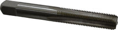 Cleveland - 3/8-24 UNF 3B 4 Flute Bright Finish High Speed Steel Straight Flute Standard Hand Tap - Bottoming, Right Hand Thread, 2.938" OAL, 31.75mm Thread Length, H3 Limit, Oversize - Exact Tooling