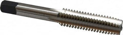 Cleveland - 1/2-13 UNC 4 Flute Bright Finish High Speed Steel Straight Flute Standard Hand Tap - Plug, Right Hand Thread, 3-3/8" OAL, 0.94" Thread Length, H1 Limit, Oversize - Exact Tooling