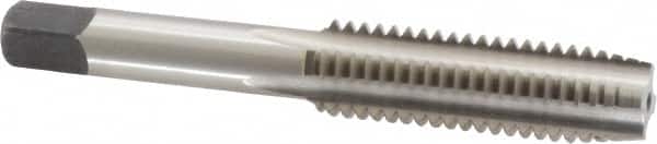 Cleveland - 1/2-13 UNC 3B 4 Flute Bright Finish High Speed Steel Straight Flute Standard Hand Tap - Plug, Right Hand Thread, 3-3/8" OAL, 0.94" Thread Length, H3 Limit, Oversize - Exact Tooling