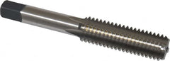 Cleveland - 1/2-13 UNC 2B 4 Flute Bright Finish High Speed Steel Straight Flute Standard Hand Tap - Bottoming, Right Hand Thread, 3-3/8" OAL, 0.94" Thread Length, H5 Limit, Oversize - Exact Tooling