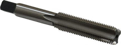 Cleveland - 1/2-20 UNF 3B 4 Flute Bright Finish High Speed Steel Straight Flute Standard Hand Tap - Bottoming, Right Hand Thread, 3-3/8" OAL, 0.94" Thread Length, H3 Limit, Oversize - Exact Tooling