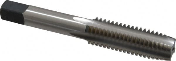 Cleveland - 9/16-12 UNC 4 Flute Bright Finish High Speed Steel Straight Flute Standard Hand Tap - Plug, Right Hand Thread, 3.594" OAL, 1" Thread Length, H3 Limit, Oversize - Exact Tooling