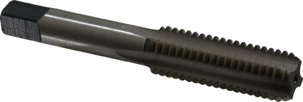 Cleveland - 9/16-12 UNC 4 Flute Bright Finish High Speed Steel Straight Flute Standard Hand Tap - Bottoming, Right Hand Thread, 3.594" OAL, 1" Thread Length, H3 Limit, Oversize - Exact Tooling