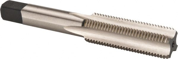 Cleveland - 9/16-18 UNF 4 Flute Bright Finish High Speed Steel Straight Flute Standard Hand Tap - Bottoming, Right Hand Thread, 3.594" OAL, 1" Thread Length, H3 Limit, Oversize - Exact Tooling