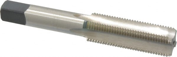 Cleveland - 5/8-18 UNF 3B 4 Flute Bright Finish High Speed Steel Straight Flute Standard Hand Tap - Bottoming, Right Hand Thread, 3.813" OAL, 1.09" Thread Length, H3 Limit, Oversize - Exact Tooling