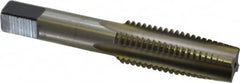 Cleveland - 3/4-10 UNC 4 Flute Bright Finish High Speed Steel Straight Flute Standard Hand Tap - Taper, Right Hand Thread, 107.95mm OAL, 50.8mm Thread Length, H3 Limit, Oversize - Exact Tooling