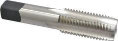 Cleveland - 1-1/4 - 7 UNC 3B 4 Flute Bright Finish High Speed Steel Straight Flute Standard Hand Tap - Plug, Right Hand Thread, 146.05mm OAL, 2.56" Thread Length, H4 Limit, Oversize - Exact Tooling