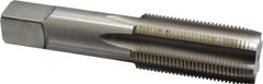 Cleveland - 1-1/4 - 12 UNF 3B 6 Flute Bright Finish High Speed Steel Straight Flute Standard Hand Tap - Plug, Right Hand Thread, 146.05mm OAL, 2.56" Thread Length, H4 Limit, Oversize - Exact Tooling