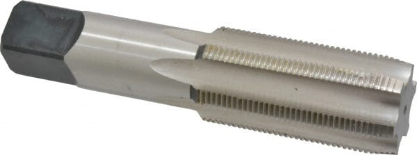 Cleveland - 1-1/2 - 12 UNF 3B 6 Flute Bright Finish High Speed Steel Straight Flute Standard Hand Tap - Plug, Right Hand Thread, 6-3/8" OAL, 76.2mm Thread Length, H4 Limit, Oversize - Exact Tooling