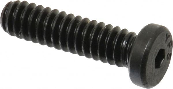 Value Collection - #10-24 UNC Hex Socket Drive, Low Socket Cap Screw - Alloy Steel, Black Oxide Finish, Fully Threaded, 3/4" Length Under Head - Exact Tooling