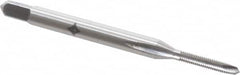 Cleveland - #1-72 UNF, 2 Flute, Bright Finish, High Speed Steel Spiral Point Tap - Plug Chamfer, Right Hand Thread, 1-11/16" OAL, 0.38" Thread Length, 3B Class of Fit, Series 1011 - Exact Tooling