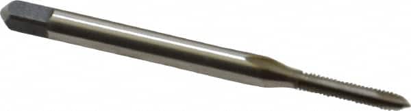 Cleveland - #2-56 UNC, 2 Flute, Bright Finish, High Speed Steel Spiral Point Tap - Plug Chamfer, Right Hand Thread, 44.45mm OAL, 0.44" Thread Length, 2B Class of Fit, Series 1011 - Exact Tooling