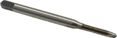 Cleveland - #3-56 UNF, 2 Flute, Bright Finish, High Speed Steel Spiral Point Tap - Plug Chamfer, Right Hand Thread, 1-13/16" OAL, 12.7mm Thread Length, 2B Class of Fit, Series 1011 - Exact Tooling