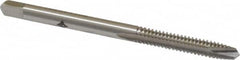Cleveland - #6-32 UNC, 2 Flute, Bright Finish, High Speed Steel Spiral Point Tap - Plug Chamfer, Right Hand Thread, 50.8mm OAL, 0.38" Thread Length, Series 1011 - Exact Tooling