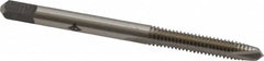 Cleveland - #8-32 UNC, 2 Flute, Bright Finish, High Speed Steel Spiral Point Tap - Plug Chamfer, Right Hand Thread, 2-1/8" OAL, 19.05mm Thread Length, 3B Class of Fit, Series 1011 - Exact Tooling