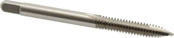 Cleveland - #10-24 UNC, 2 Flute, Bright Finish, High Speed Steel Spiral Point Tap - Plug Chamfer, Right Hand Thread, 2-3/8" OAL, 1/2" Thread Length, Series 1011 - Exact Tooling