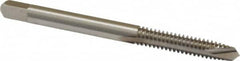 Cleveland - #10-24 UNC, 2 Flute, Bright Finish, High Speed Steel Spiral Point Tap - Plug Chamfer, Right Hand Thread, 2-3/8" OAL, 1/2" Thread Length, Series 1011 - Exact Tooling