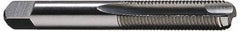 Hertel - #3-56 UNF, 2 Flute, Bright Finish, High Speed Steel Spiral Point Tap - Bottoming Chamfer, Right Hand Thread, 1-13/16" OAL, 1/2" Thread Length, 2B Class of Fit - Exact Tooling