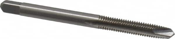Cleveland - #10-32 UNF, 2 Flute, Bright Finish, High Speed Steel Spiral Point Tap - Plug Chamfer, Right Hand Thread, 2-3/8" OAL, 1/2" Thread Length, 3B Class of Fit, Series 1011 - Exact Tooling