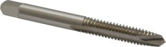 Cleveland - 1/4-20 UNC, 2 Flute, Bright Finish, High Speed Steel Spiral Point Tap - Plug Chamfer, Right Hand Thread, 63.5mm OAL, 25.4mm Thread Length, Series 1011 - Exact Tooling
