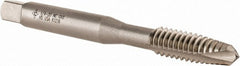 Cleveland - 1/4-20 UNC, 2 Flute, Bright Finish, High Speed Steel Spiral Point Tap - Plug Chamfer, Right Hand Thread, 63.5mm OAL, 25.4mm Thread Length, 3B Class of Fit, Series 1011 - Exact Tooling