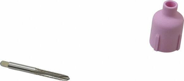 Cleveland - 1/4-20 UNC, 3 Flute, Bright Finish, High Speed Steel Spiral Point Tap - Plug Chamfer, Right Hand Thread, 63.5mm OAL, 25.4mm Thread Length, 3B Class of Fit, Series 1011 - Exact Tooling