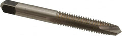 Cleveland - 5/16-18 UNC, 2 Flute, Bright Finish, High Speed Steel Spiral Point Tap - Plug Chamfer, Right Hand Thread, 2-23/32" OAL, 0.69" Thread Length, Series 1011 - Exact Tooling