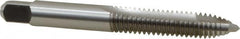 Cleveland - 5/16-18 UNC, 2 Flute, Bright Finish, High Speed Steel Spiral Point Tap - Plug Chamfer, Right Hand Thread, 2-23/32" OAL, 0.69" Thread Length, 3B Class of Fit, Series 1011 - Exact Tooling