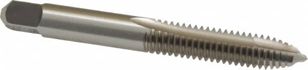 Cleveland - 5/16-18 UNC, 2 Flute, Bright Finish, High Speed Steel Spiral Point Tap - Plug Chamfer, Right Hand Thread, 2-23/32" OAL, 0.69" Thread Length, 2B Class of Fit, Series 1011 - Exact Tooling