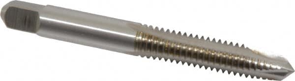 Cleveland - 5/16-18 UNC, 3 Flute, Bright Finish, High Speed Steel Spiral Point Tap - Plug Chamfer, Right Hand Thread, 2-23/32" OAL, 0.69" Thread Length, 2B Class of Fit, Series 1011 - Exact Tooling