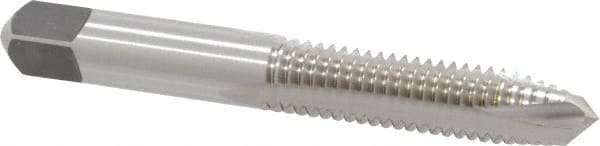Cleveland - 5/16-24 UNF, 2 Flute, Bright Finish, High Speed Steel Spiral Point Tap - Plug Chamfer, Right Hand Thread, 2-23/32" OAL, 0.69" Thread Length, 3B Class of Fit, Series 1011 - Exact Tooling