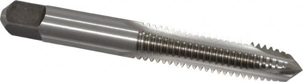 Cleveland - 3/8-16 UNC, 3 Flute, Bright Finish, High Speed Steel Spiral Point Tap - Plug Chamfer, Right Hand Thread, 2-15/16" OAL, 31.75mm Thread Length, 3B Class of Fit, Series 1011 - Exact Tooling