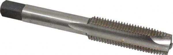 Cleveland - 7/16-20 UNF, 3 Flute, Bright Finish, High Speed Steel Spiral Point Tap - Plug Chamfer, Right Hand Thread, 3-5/32" OAL, 0.88" Thread Length, Series 1011 - Exact Tooling