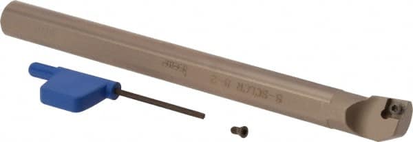 Iscar - 0.622" Min Bore Diam, 6" OAL, 1/2" Shank Diam, S-SCLC Indexable Boring Bar - CC.T 2 Insert, Screw Holding Method - Exact Tooling