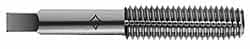 Cleveland - 3/8-16 UNC H7 Thread Limit Plug Thread Forming Tap - High Speed Steel, Bright Finish, 2.938" OAL, 1-1/4" Thread Length, Right Hand Thread - Exact Tooling
