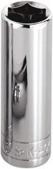 SK - 3/4", 1/2" Drive, Deep Hand Socket - 6 Points, Steel, Chrome Finish - Exact Tooling