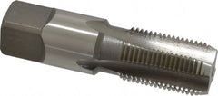 Cleveland - 3/8-18 NPSF Thread, 4 Flute Standard Pipe Tap - 2-9/16" OAL, 1-1/16" Thread Length, 0.7" Shank Diam, Bright Finish, High Speed Steel - Exact Tooling