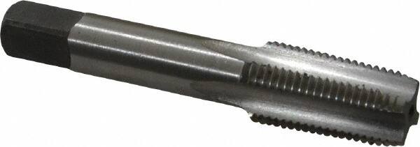 Cleveland - 1/8-27 NPT Thread, 4 Flute Standard Pipe Tap - 2-1/8" OAL, 3/4" Thread Length, 5/16" Shank Diam, Bright Finish, High Speed Steel - Exact Tooling